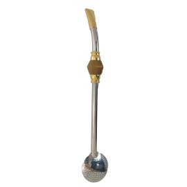BOMBA ANEL COM PEDRA AMARELA DOURADA GRANDE COM ROSCA - BANHADO A OURO
