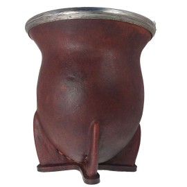 CUIA BAGO EM COURO TRIPÉ BOCAL EM INOX