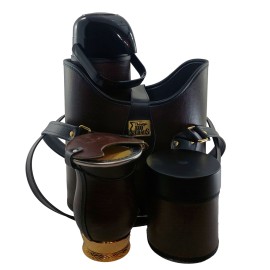 KIT LUXO 1L - 4 PEAS - MARROM CAF DETALHES DOURADOS