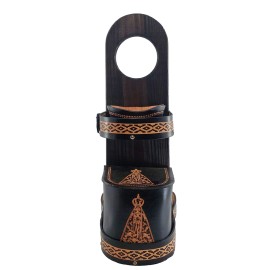 SUPORTE P/ CHIMARRO EM COURO 2L - NOSSA SENHORA