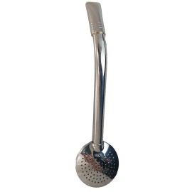 BOMBA INOX COM BOCAL DUPLO E ROSCA - TAMANHO 14 CM