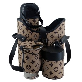 KIT LUXO 1L - 4 PEAS - BEJE COM DETALHES EM PRETO